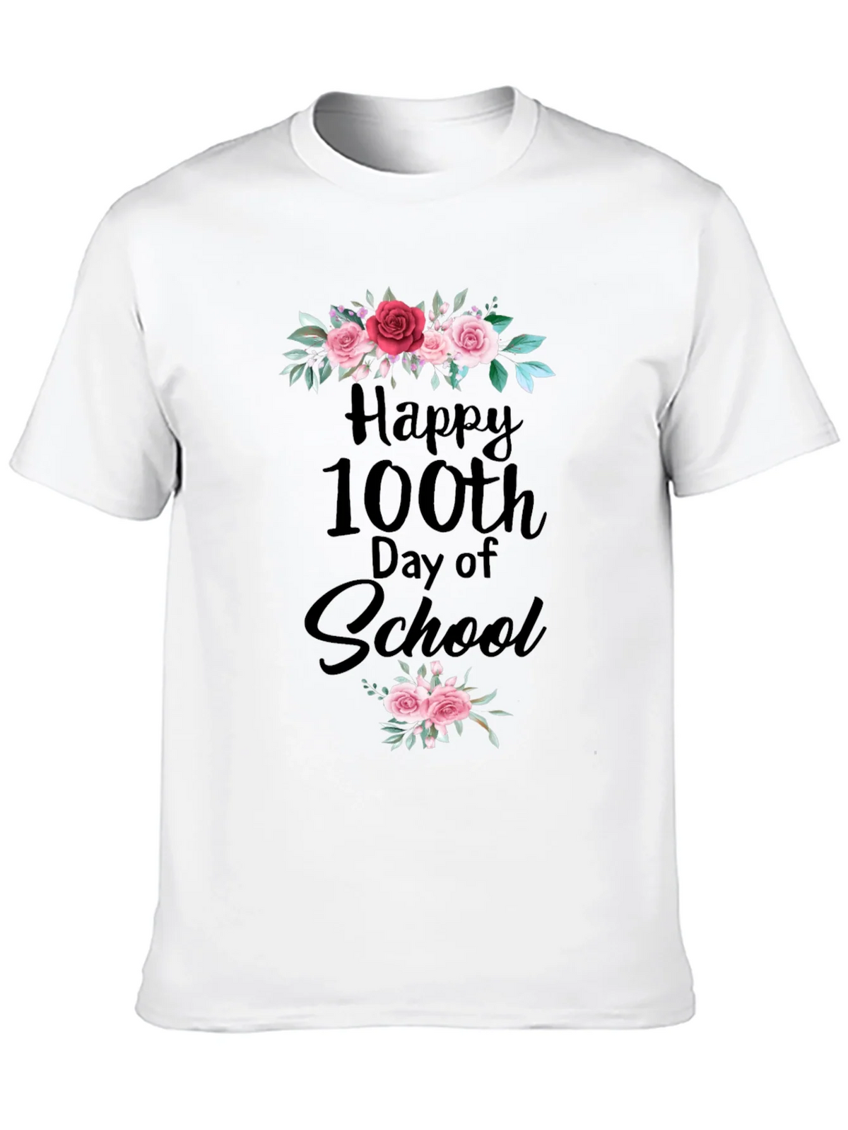 Happy 100th Day of School Floral T-Shirt product image 12
