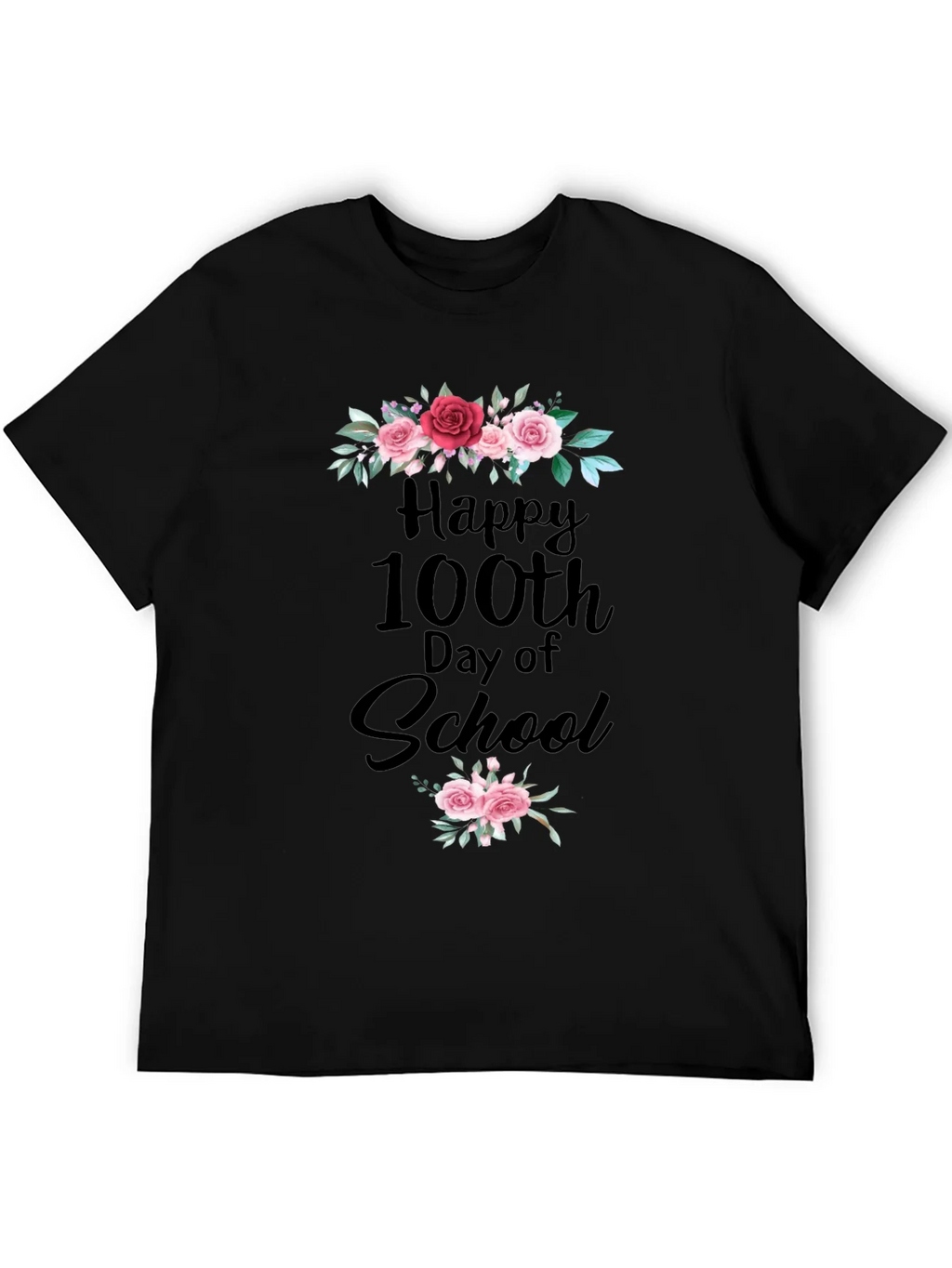Happy 100th Day of School Floral T-Shirt product image 8