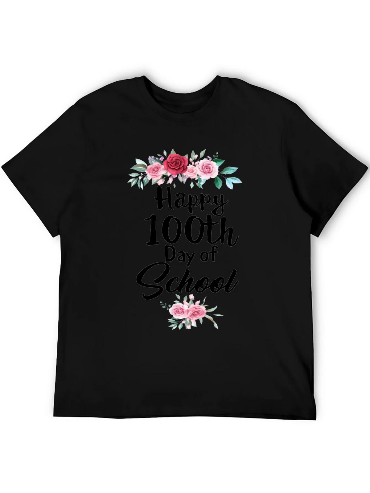 Happy 100th Day of School Floral T-Shirt product image 8