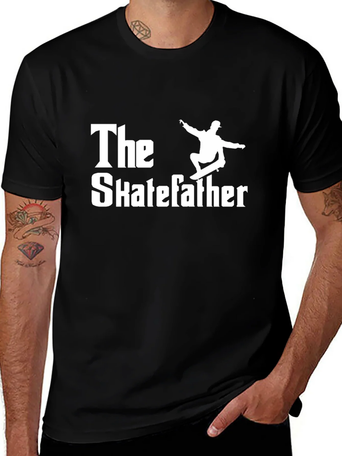 The Skatefather T-Shirt - Cool Skater Dad Tee product image 1