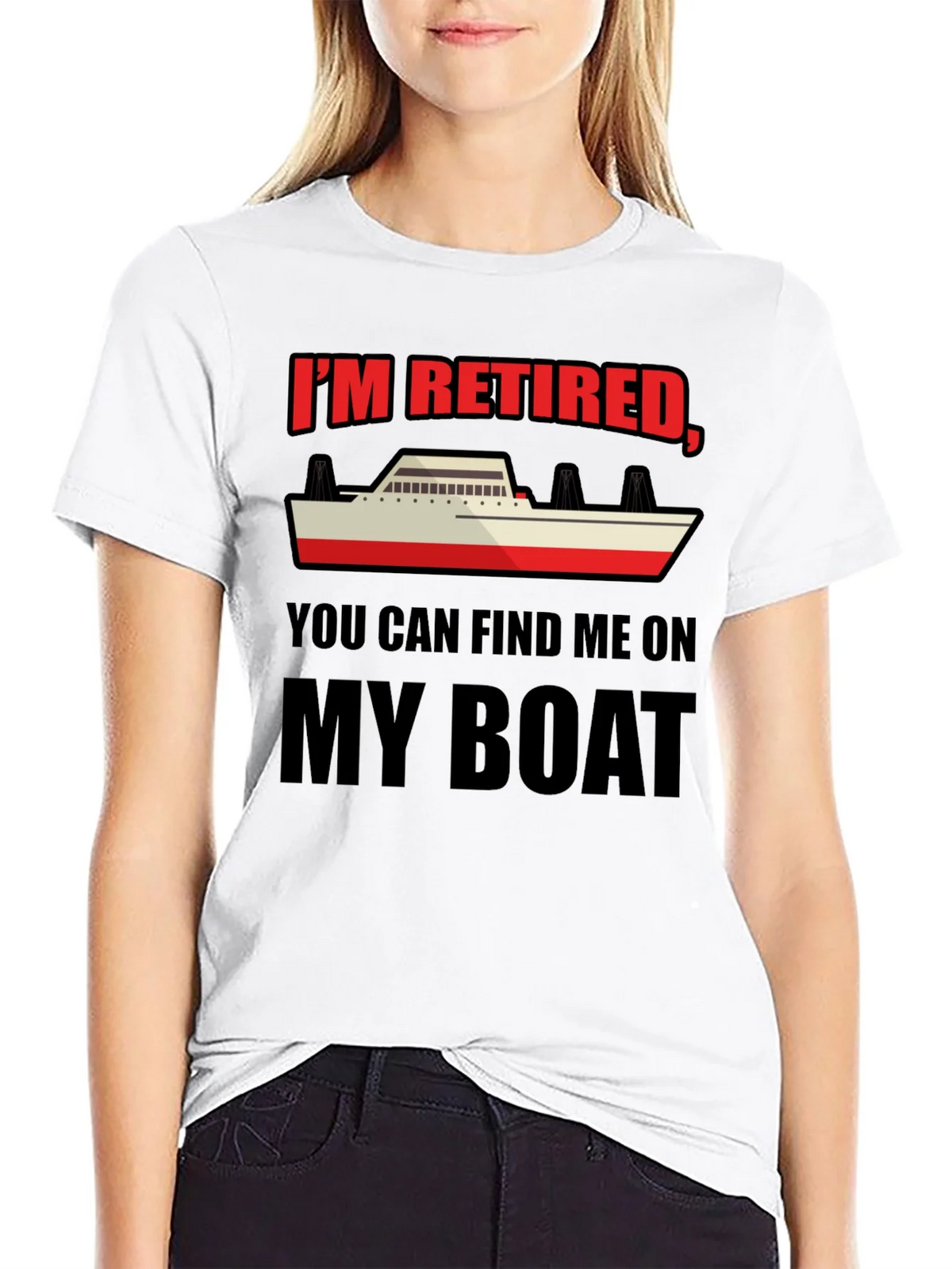 Retired Boat T-Shirt - Find Me On My product image 11