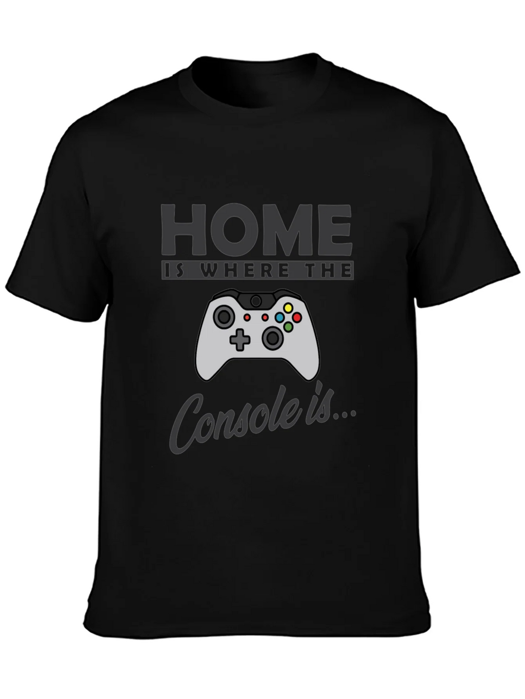 Gamer T-Shirt: Home is Where the Console Is - Black product image 6