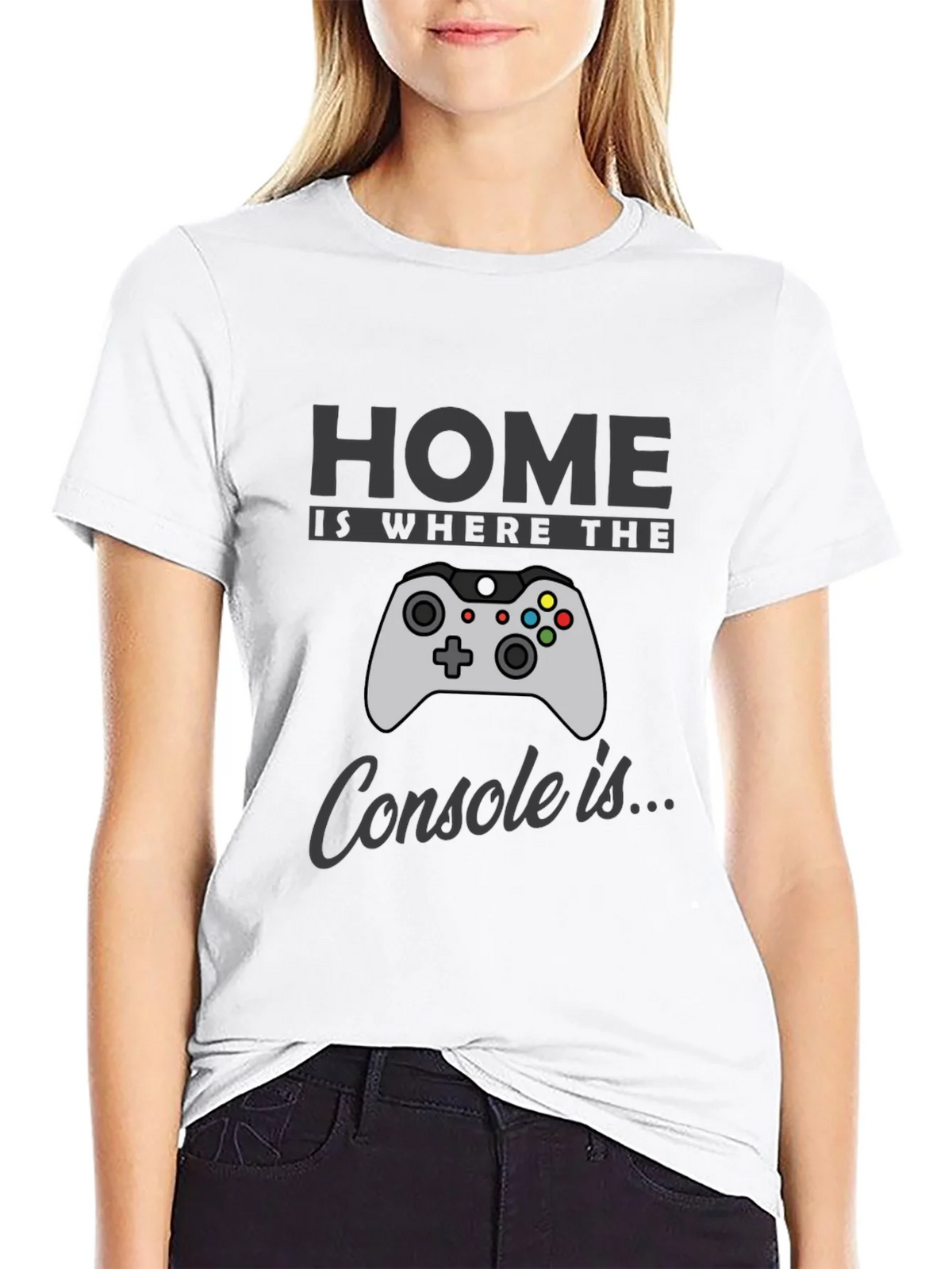Gamer T-Shirt: Home is Where the Console Is - Black product image 11