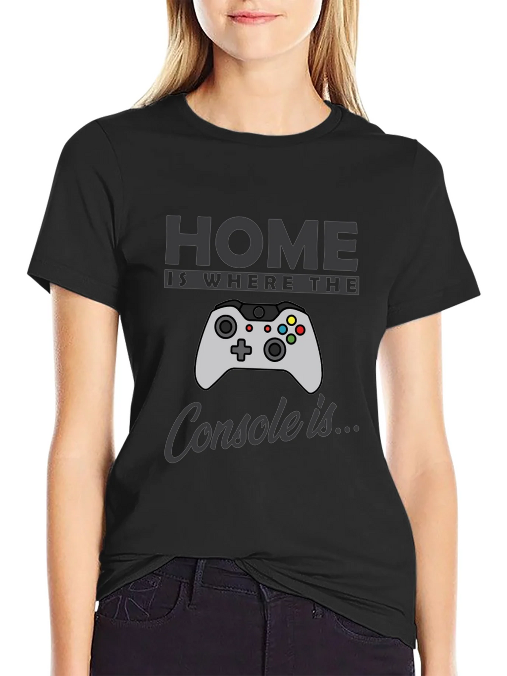 Gamer T-Shirt: Home is Where the Console Is - Black product image 5