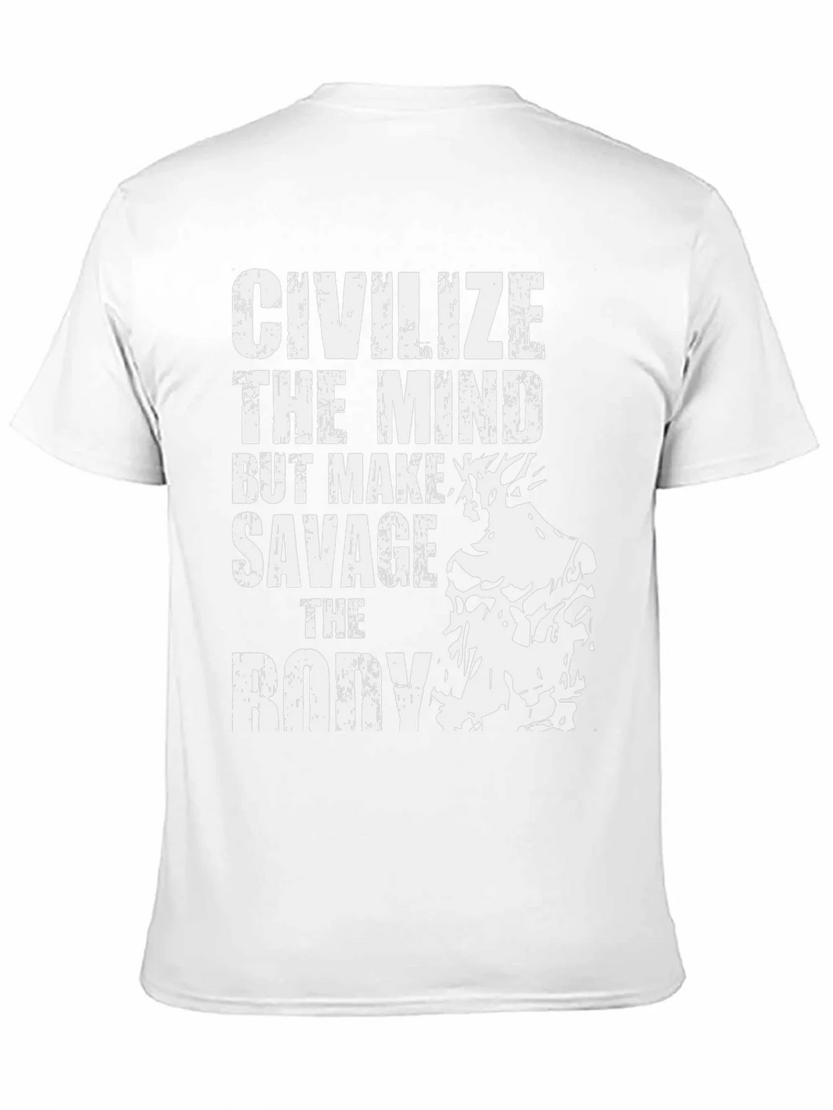 Civilize The Mind Savage Body Black T-Shirt product image 2