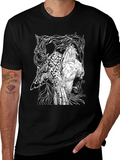 Graphic Owl T-Shirt - Black Cotton Tee product image 1
