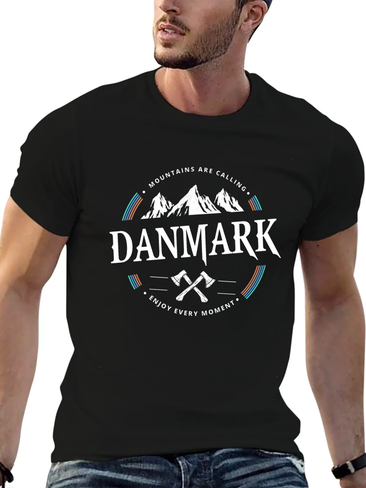 Danmark Mountains Graphic T-Shirt - Enjoy Every Moment product image 9