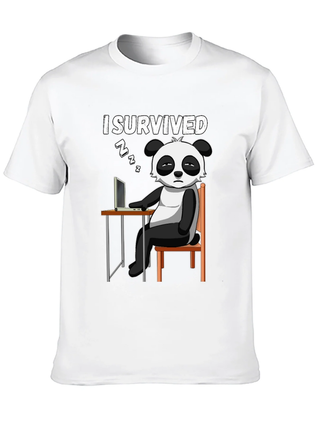 I Survived Funny Panda T-Shirt product image 12