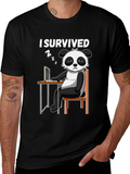 I Survived Funny Panda T-Shirt product image 1