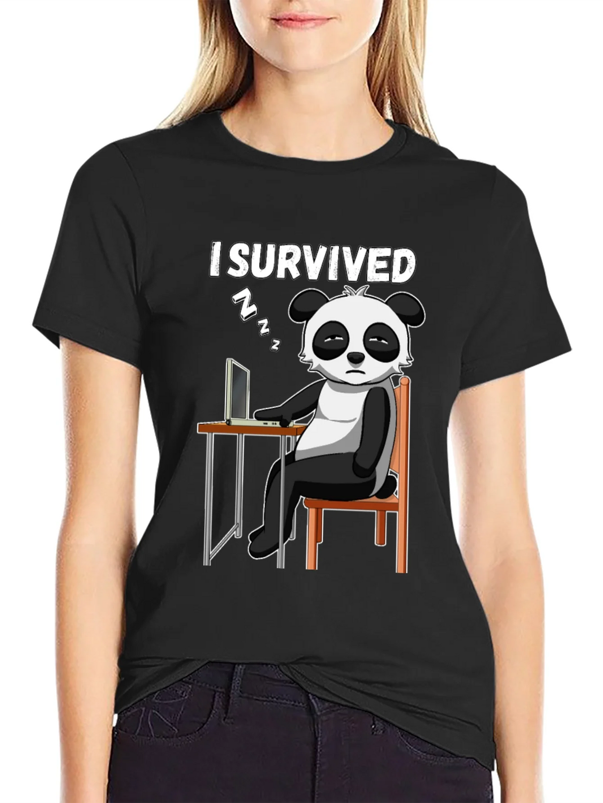 I Survived Funny Panda T-Shirt product image 5