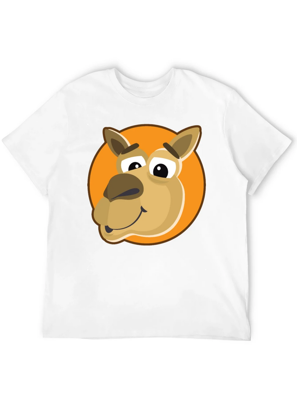 Cartoon Camel Graphic Tee - Black Cotton Blend product image 3
