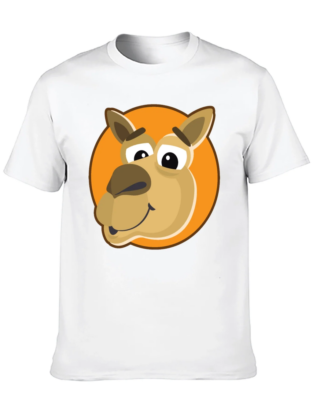Cartoon Camel Graphic Tee - Black Cotton Blend product image 12