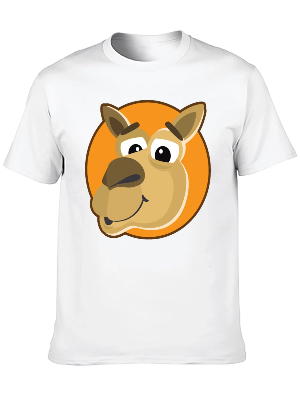 Cartoon Camel Graphic Tee - Black Cotton Blend product image 12