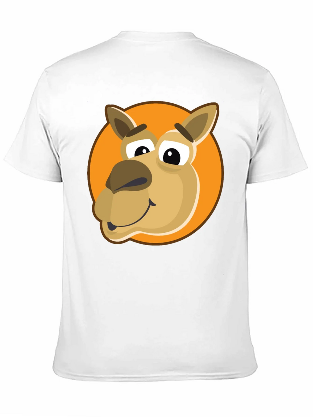 Cartoon Camel Graphic Tee - Black Cotton Blend product image 2