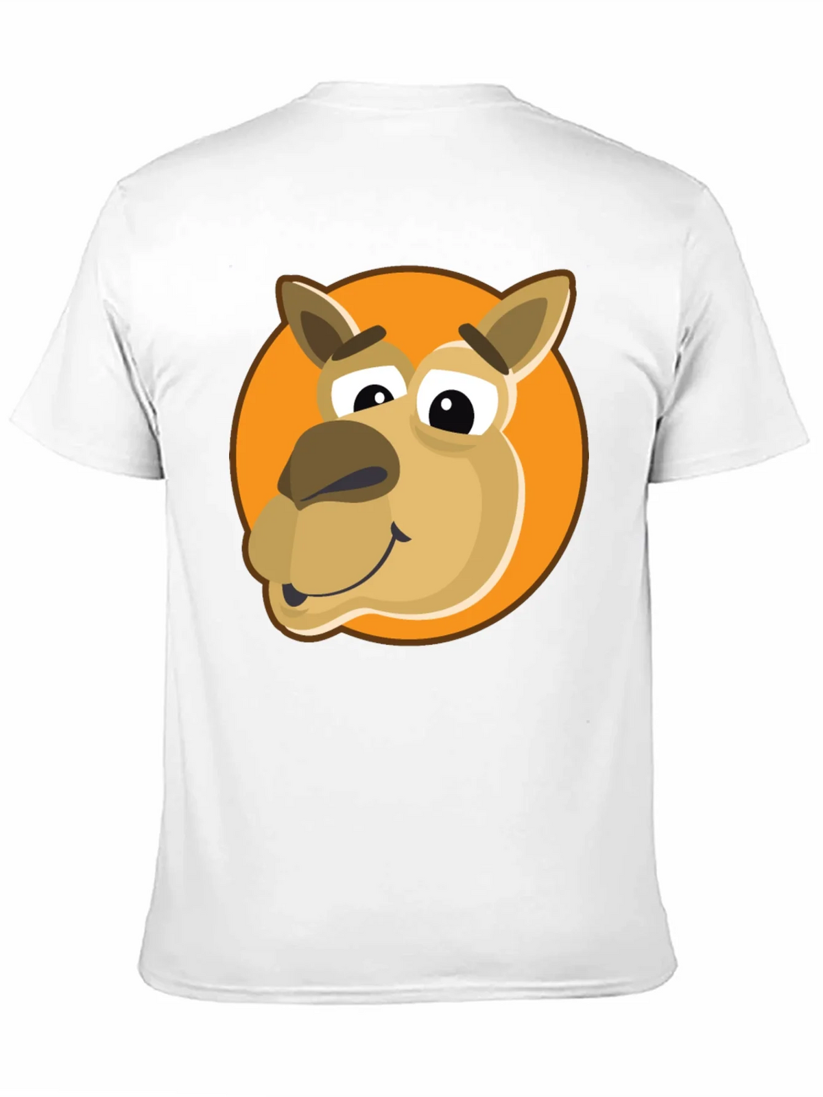 Cartoon Camel Graphic Tee - Black Cotton Blend product image 2