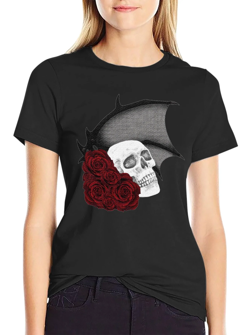 Skull & Roses Graphic T-Shirt product image 5