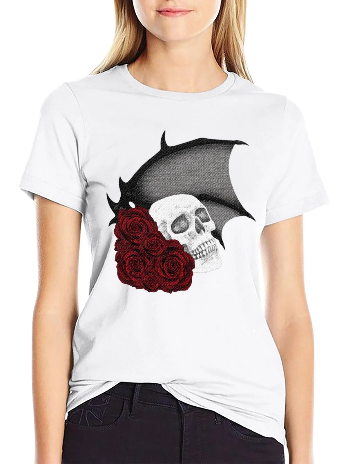 Skull & Roses Graphic T-Shirt product image 11