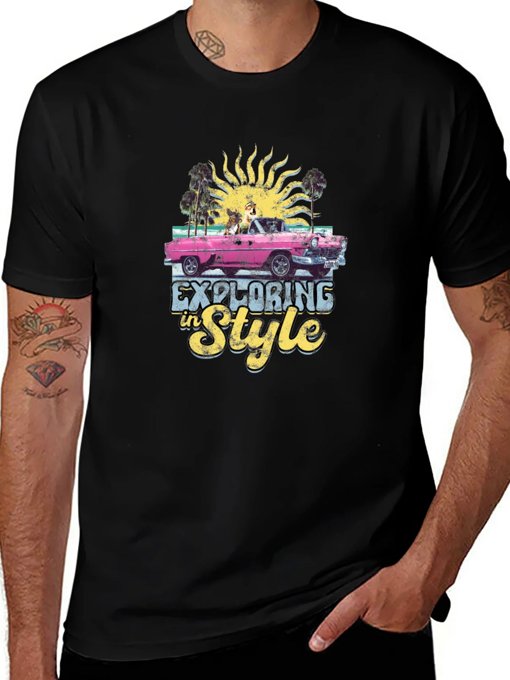 Exploring in Style Black Graphic Tee product image 1