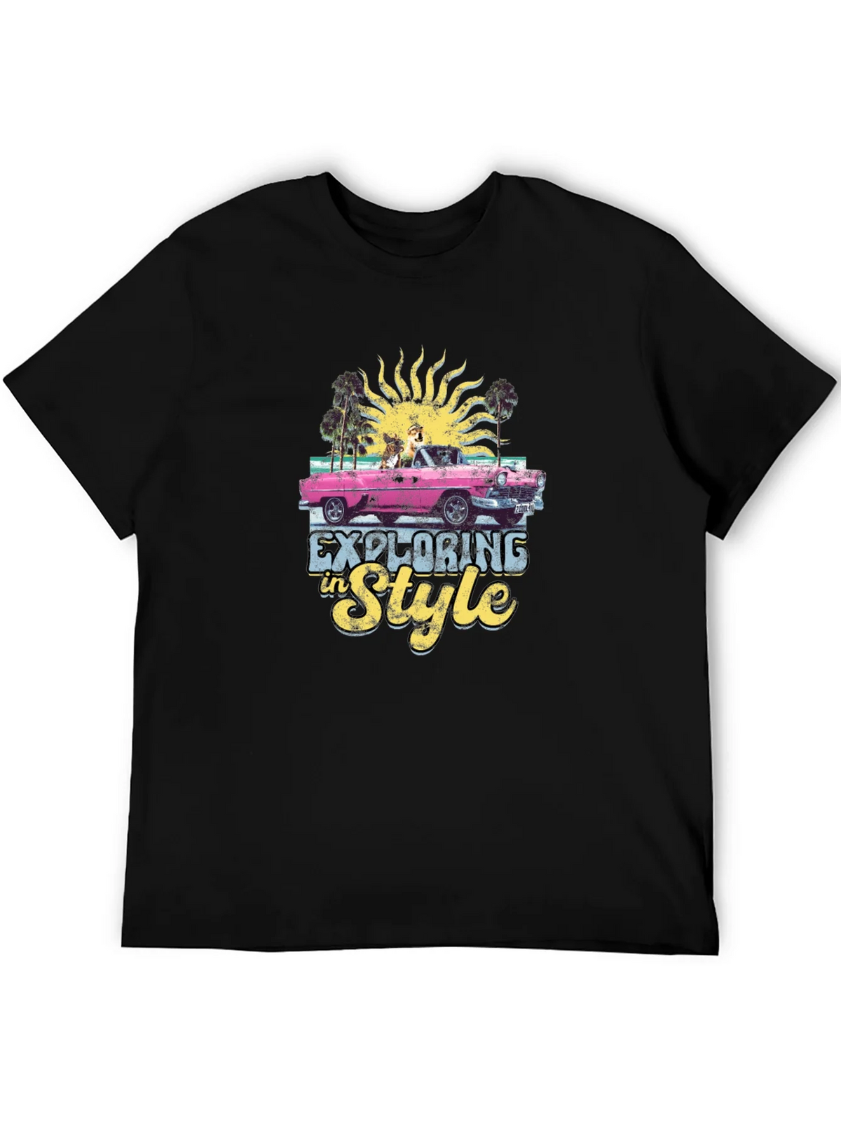 Exploring in Style Black Graphic Tee product image 8