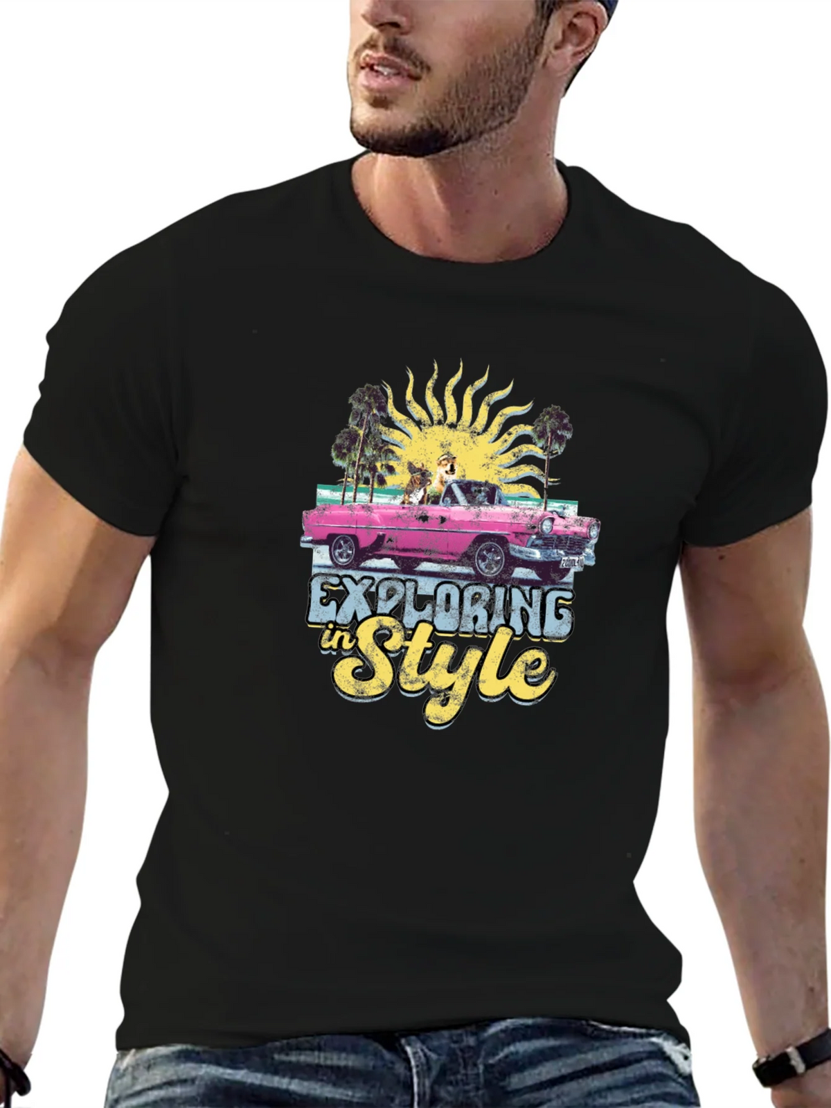 Exploring in Style Black Graphic Tee product image 9