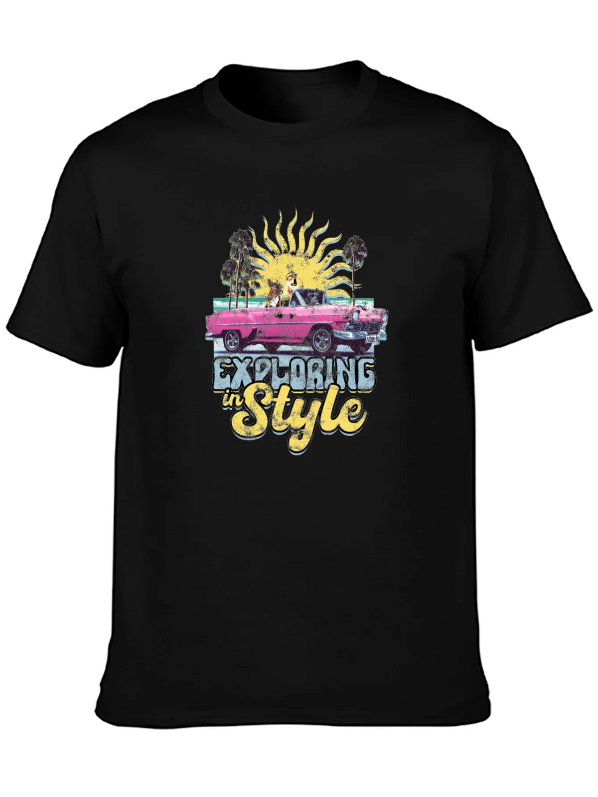 Exploring in Style Black Graphic Tee product image 6