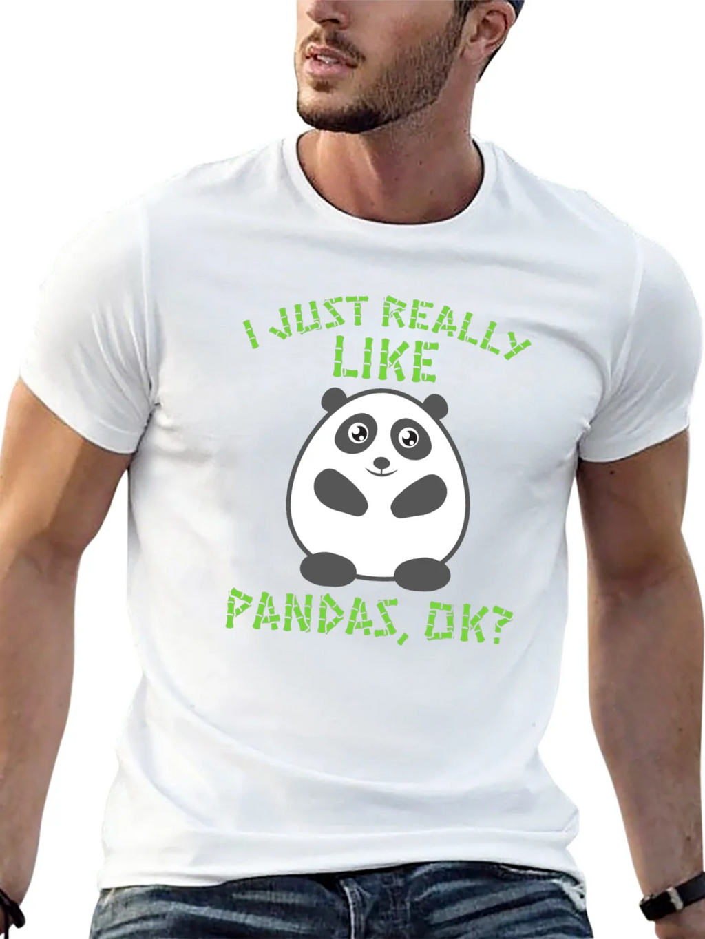 Funny Panda T-Shirt - I Just Really Like Pandas product image 4