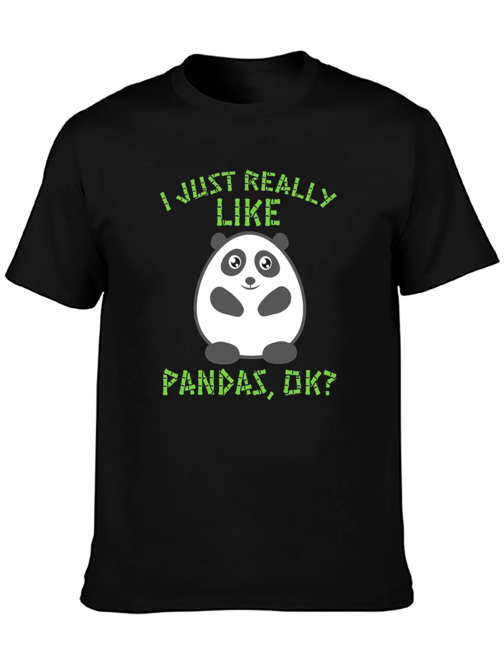 Funny Panda T-Shirt - I Just Really Like Pandas product image 6