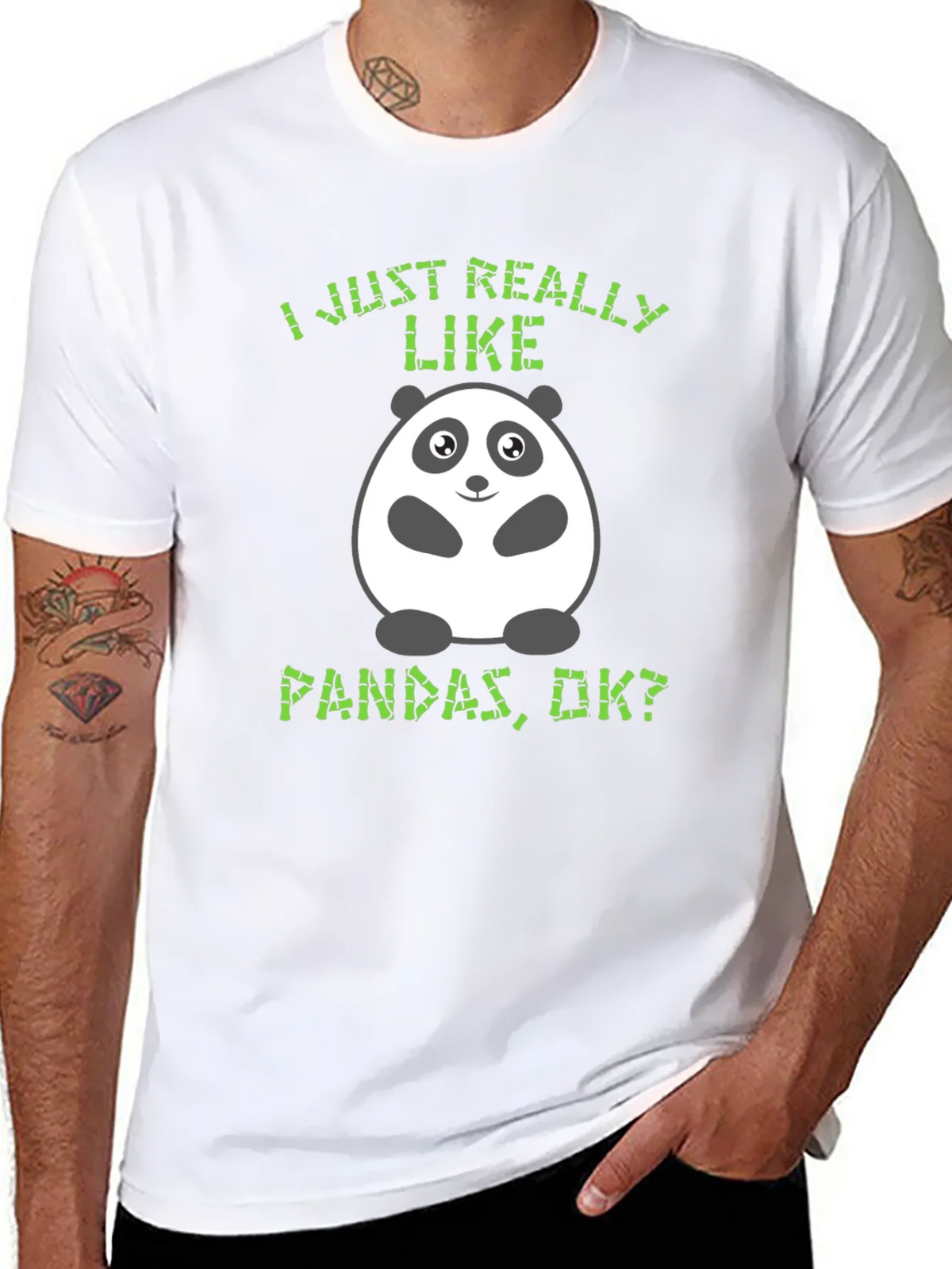 Funny Panda T-Shirt - I Just Really Like Pandas product image 10