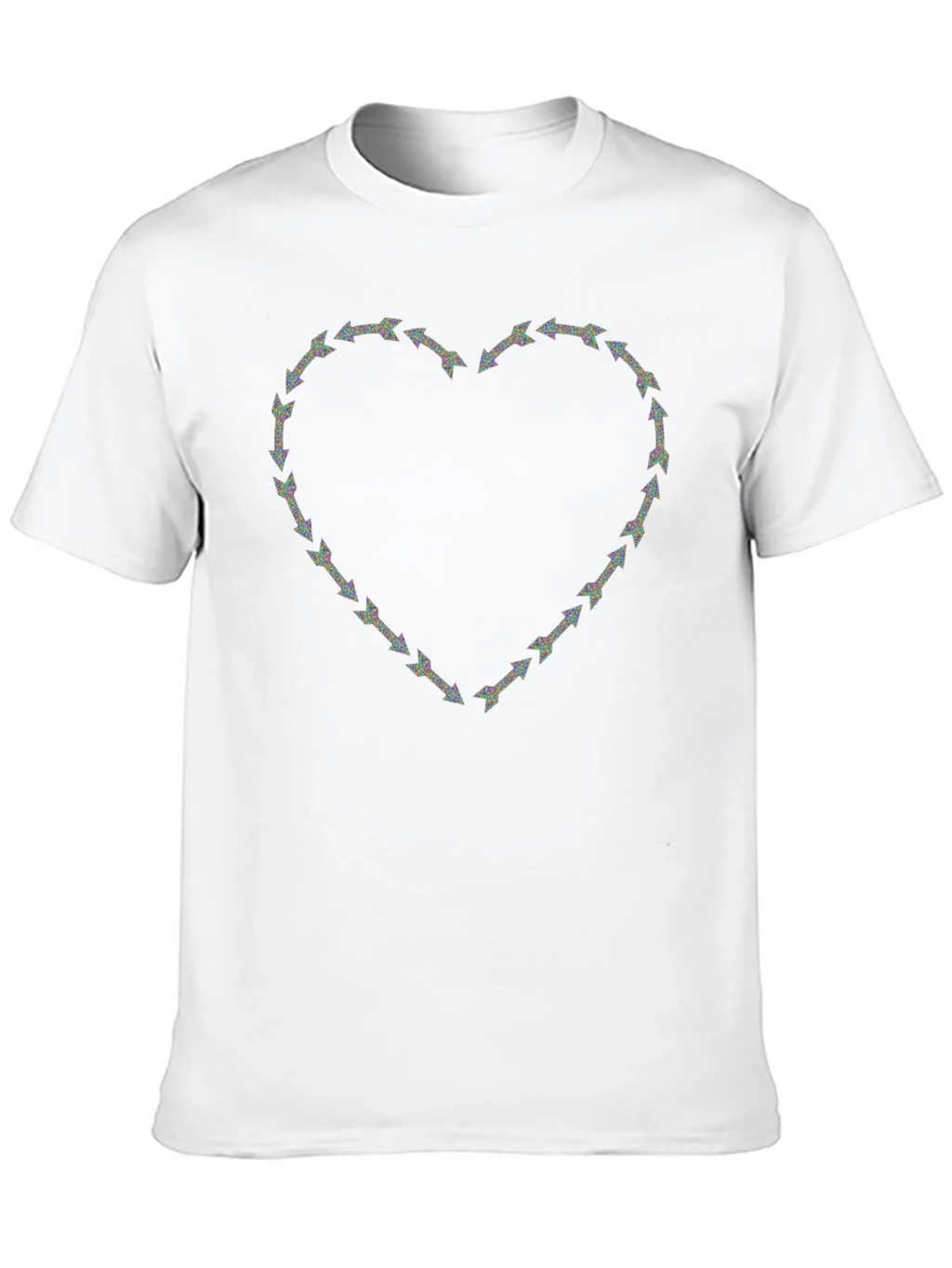 Arrow Heart Graphic Print Crew Neck T-Shirt product image 12