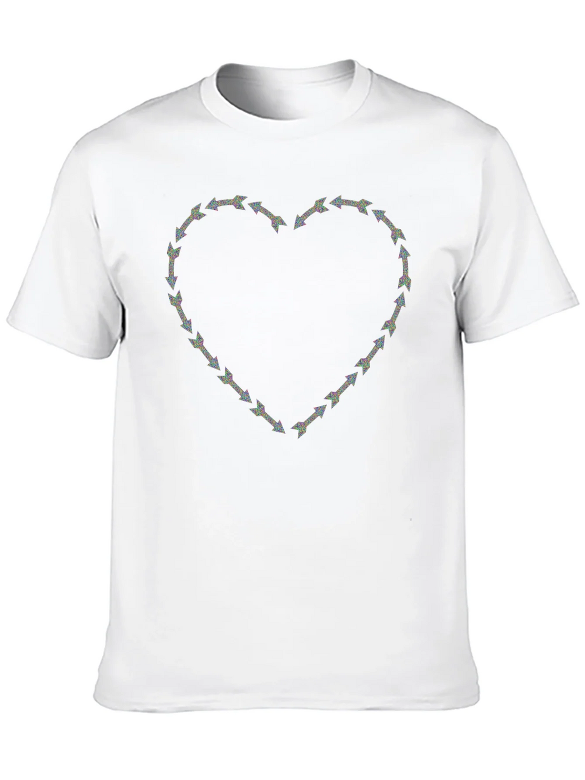 Arrow Heart Graphic Print Crew Neck T-Shirt product image 12