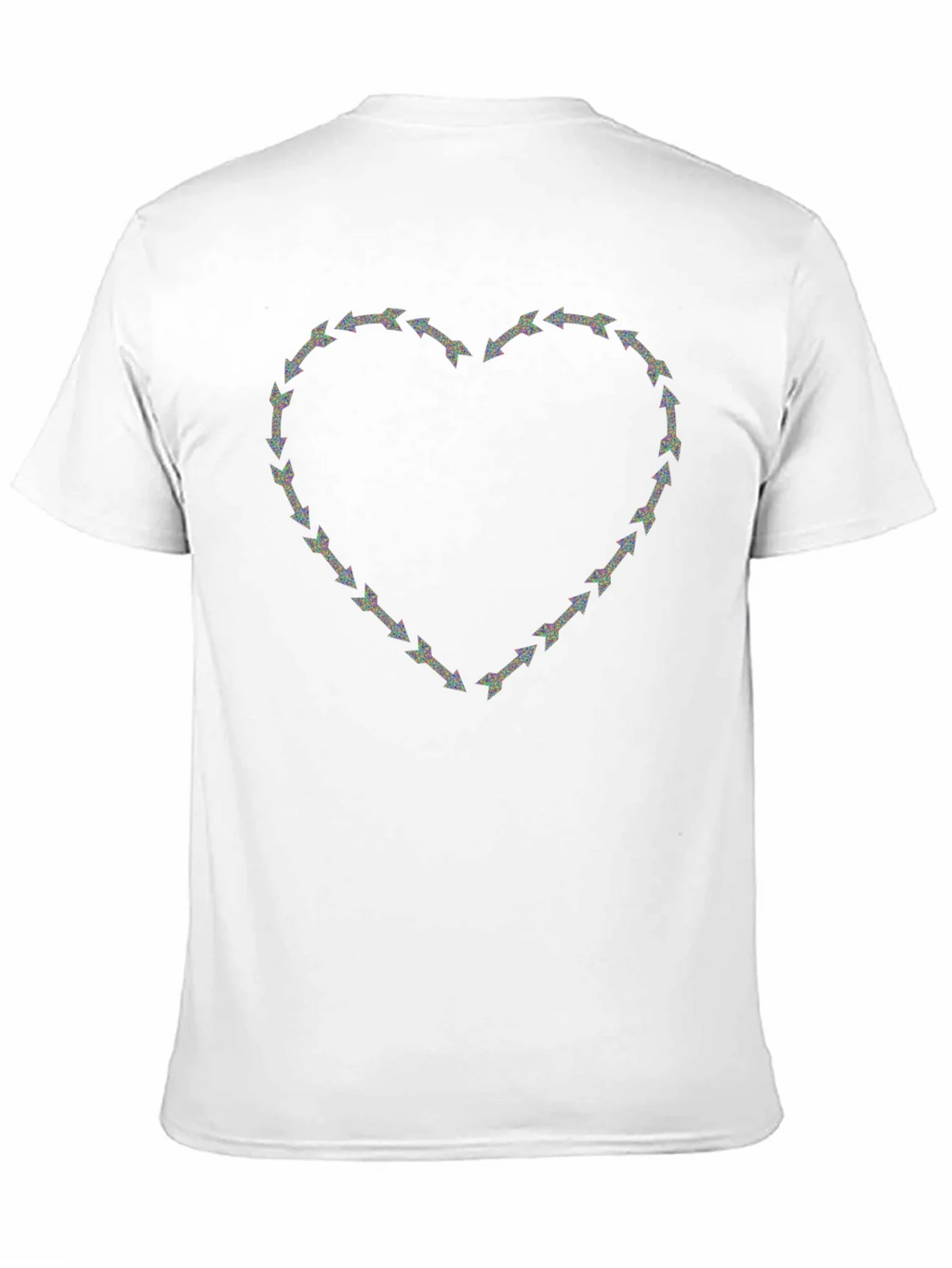 Arrow Heart Graphic Print Crew Neck T-Shirt product image 2