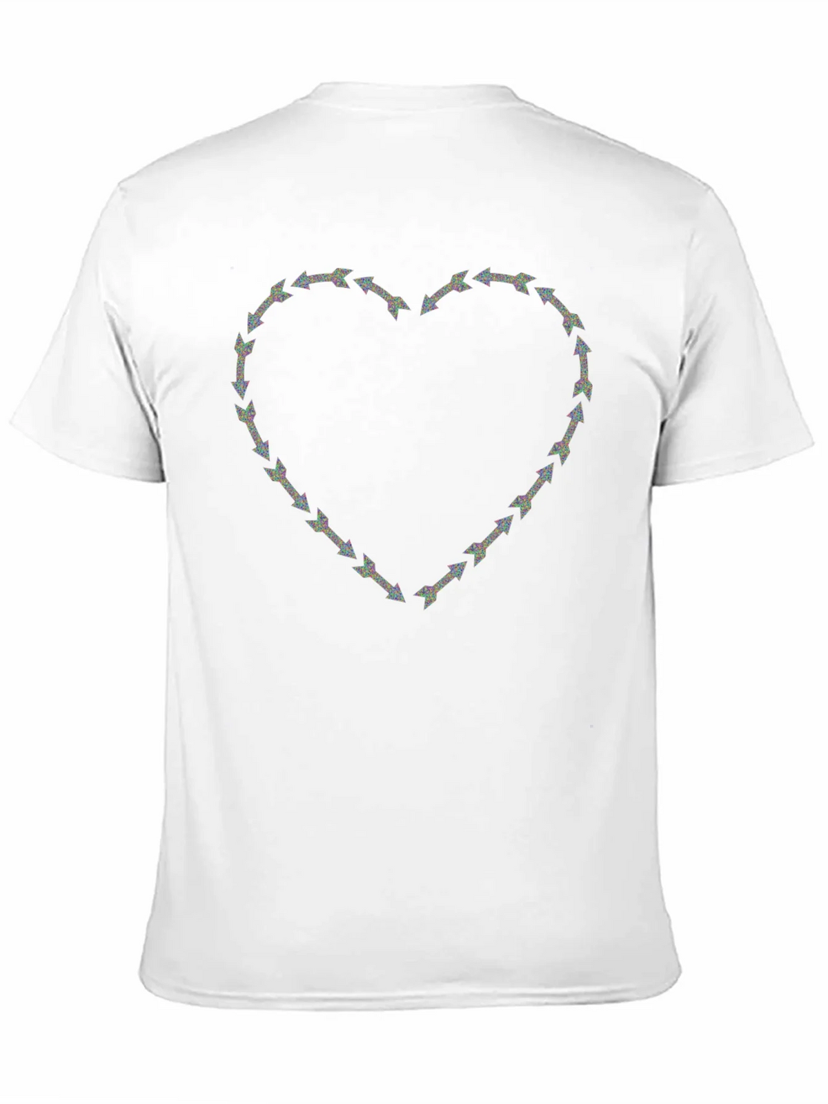 Arrow Heart Graphic Print Crew Neck T-Shirt product image 2