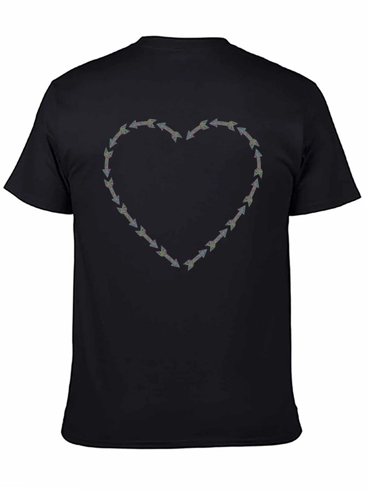 Arrow Heart Graphic Print Crew Neck T-Shirt product image 7