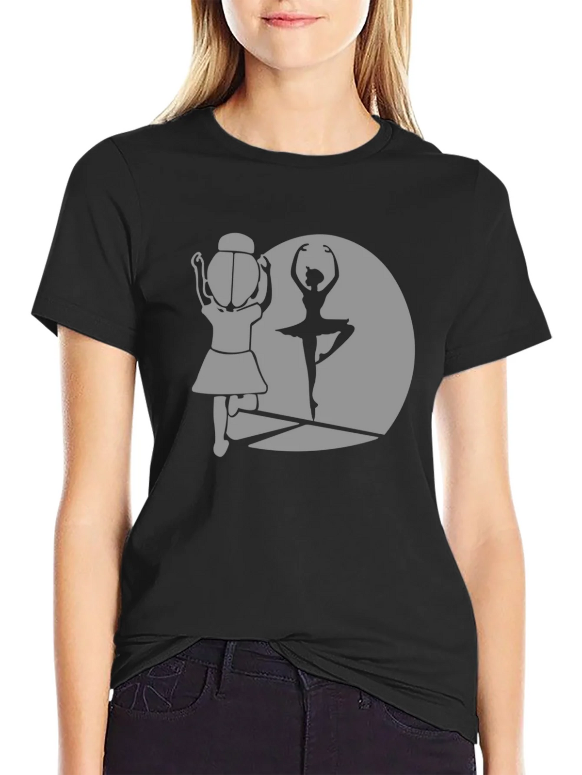 Ballerina Silhouette Graphic Tee - Dance Lover T-Shirt product image 5