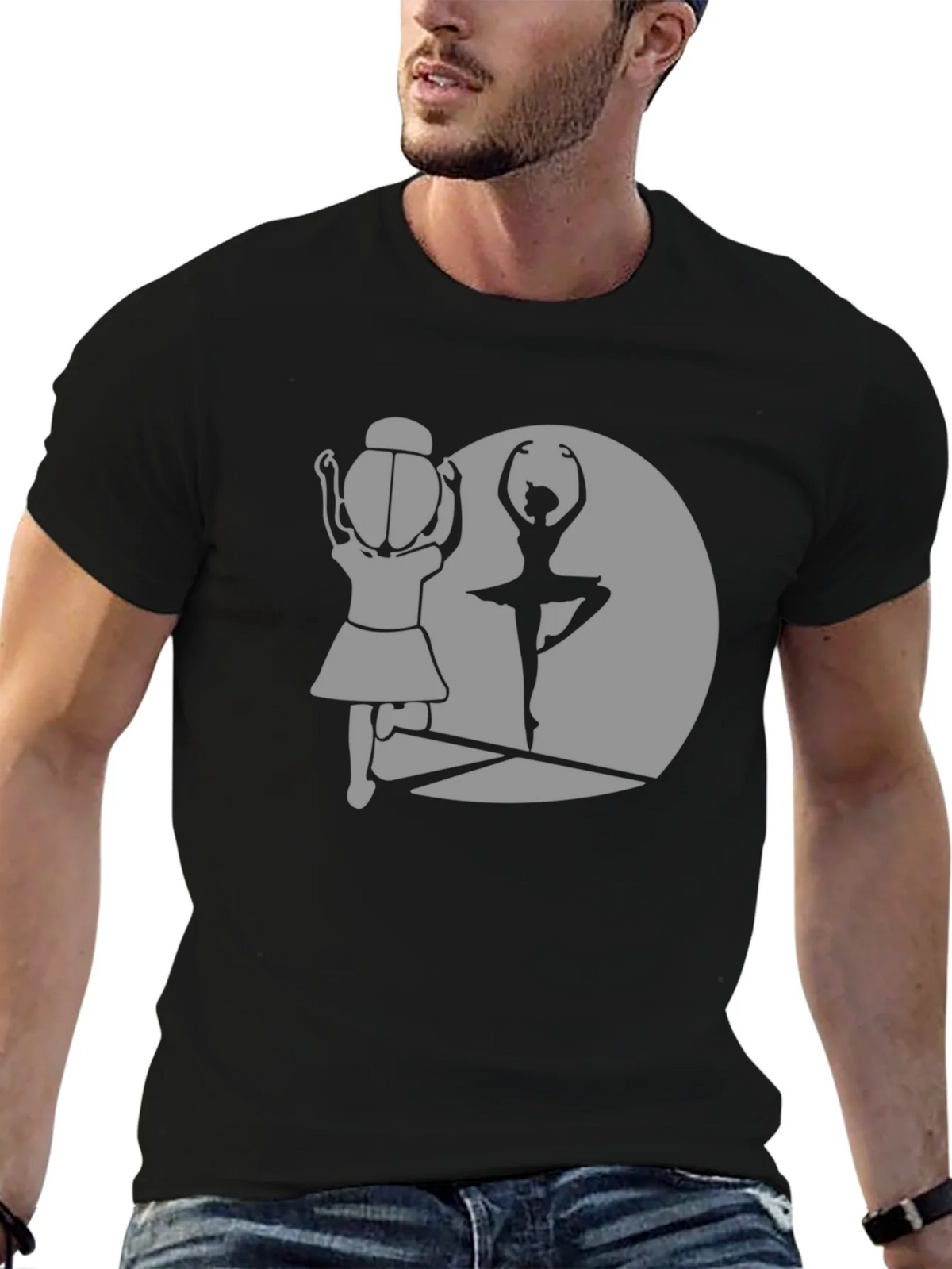 Ballerina Silhouette Graphic Tee - Dance Lover T-Shirt product image 9