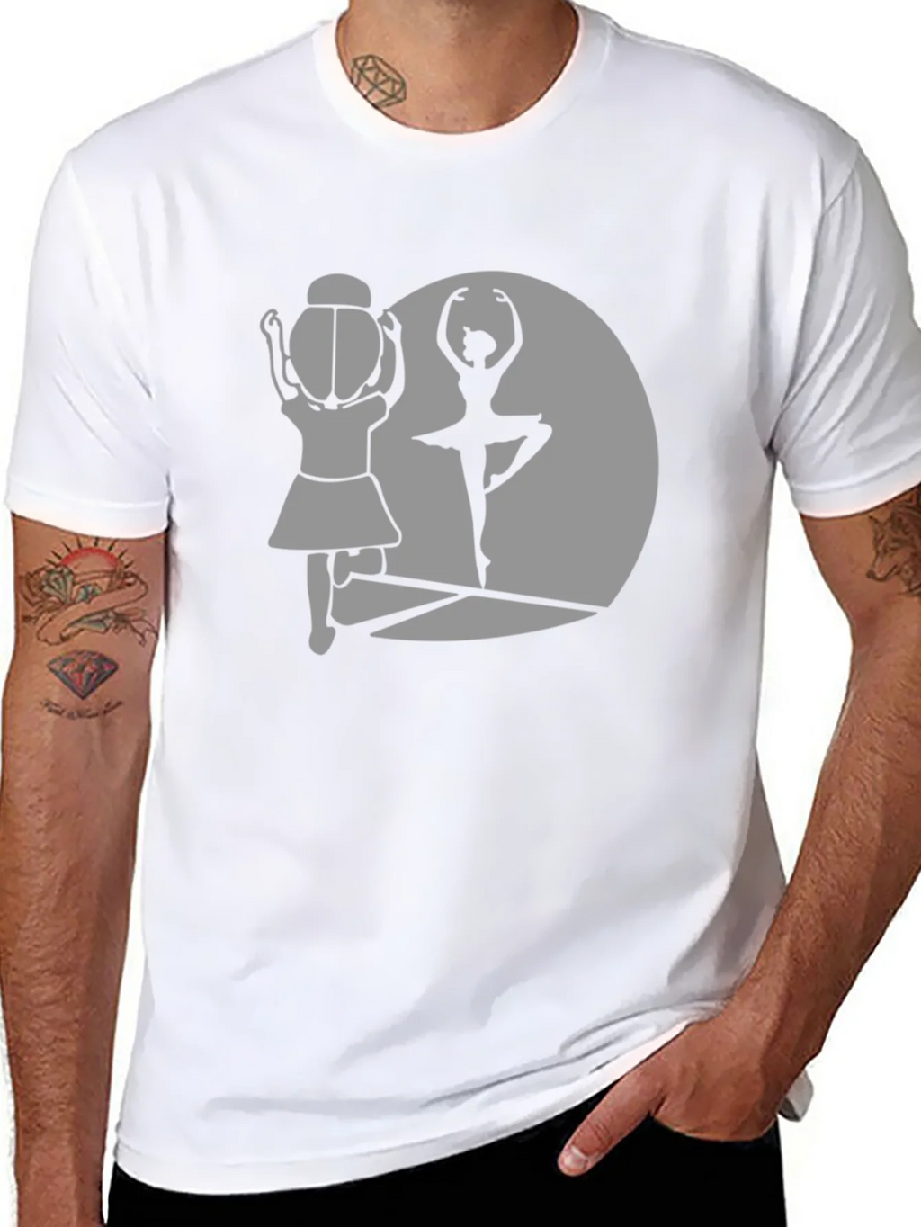 Ballerina Silhouette Graphic Tee - Dance Lover T-Shirt product image 10
