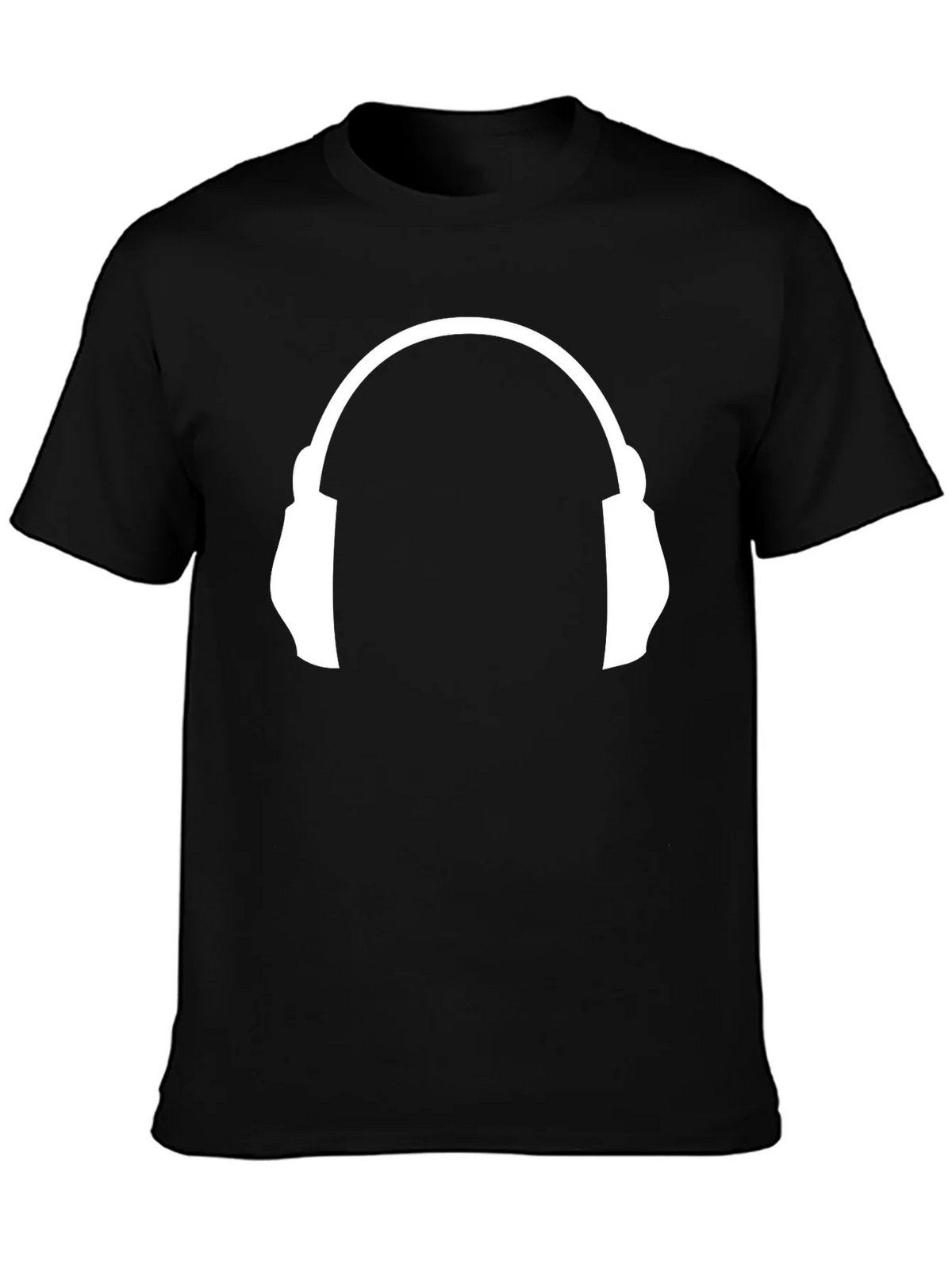 Headphone Graphic Tee - Music Lovers Black T-Shirt product image 6