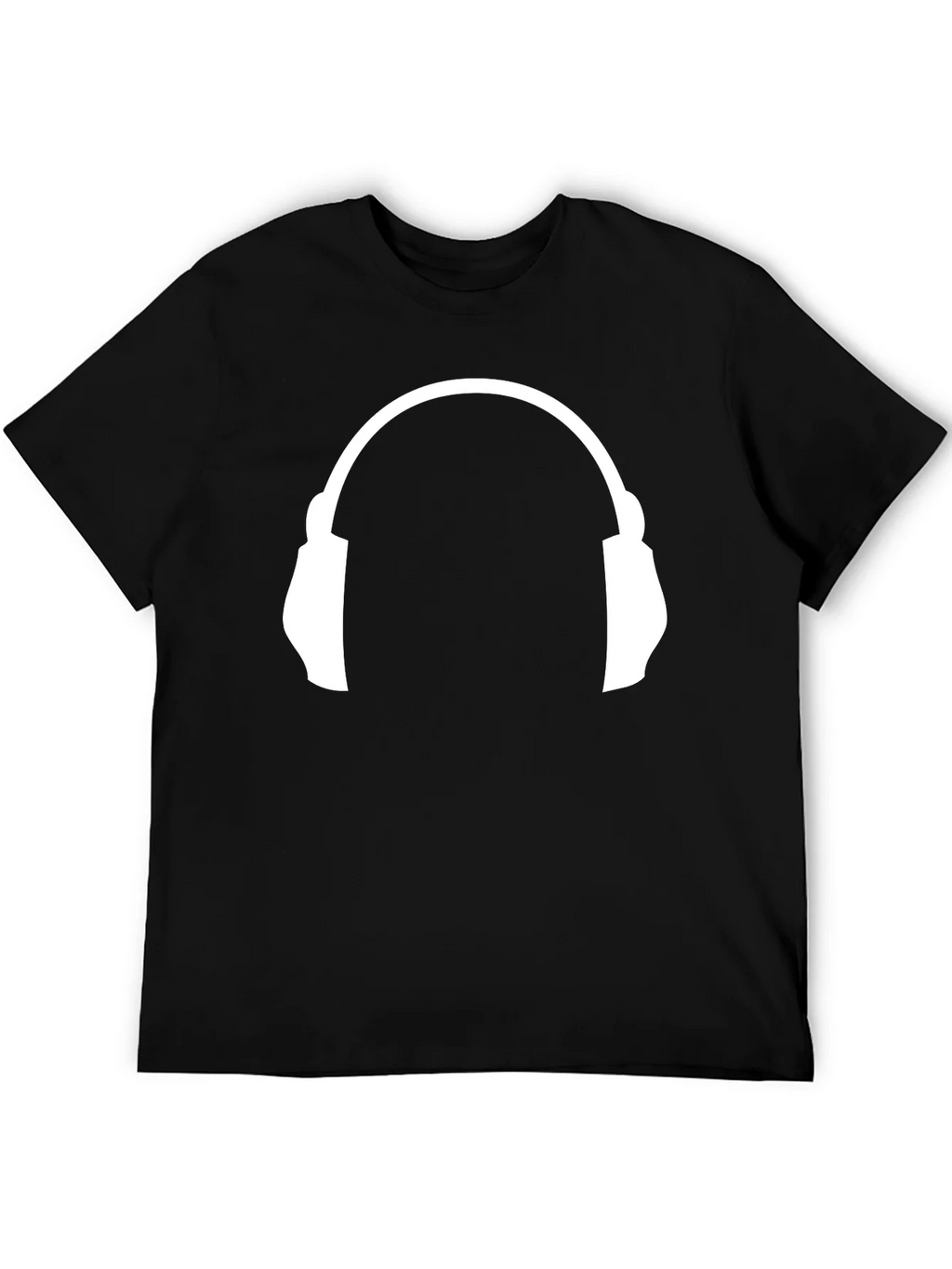 Headphone Graphic Tee - Music Lovers Black T-Shirt product image 8