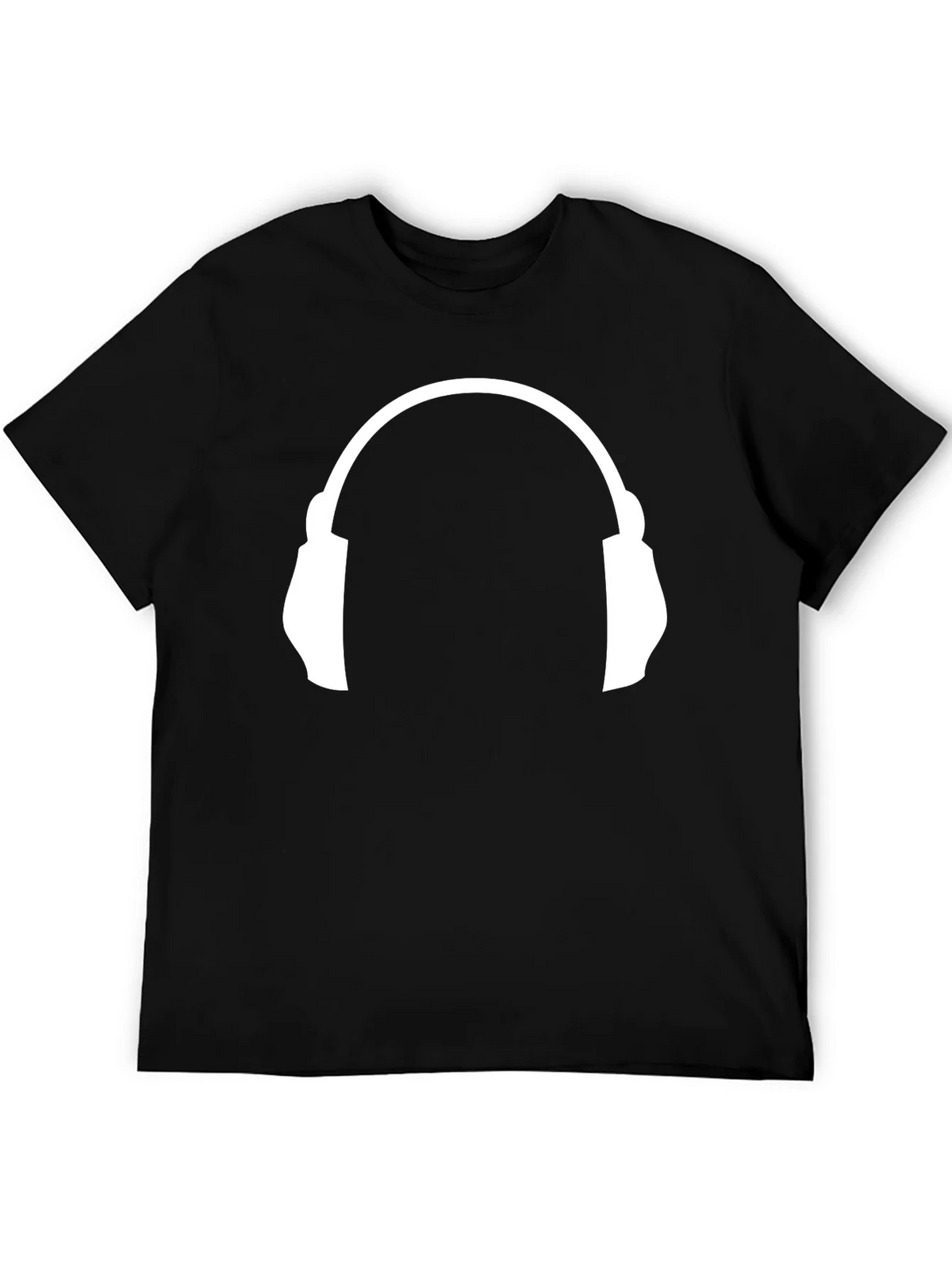 Headphone Graphic Tee - Music Lovers Black T-Shirt product image 8