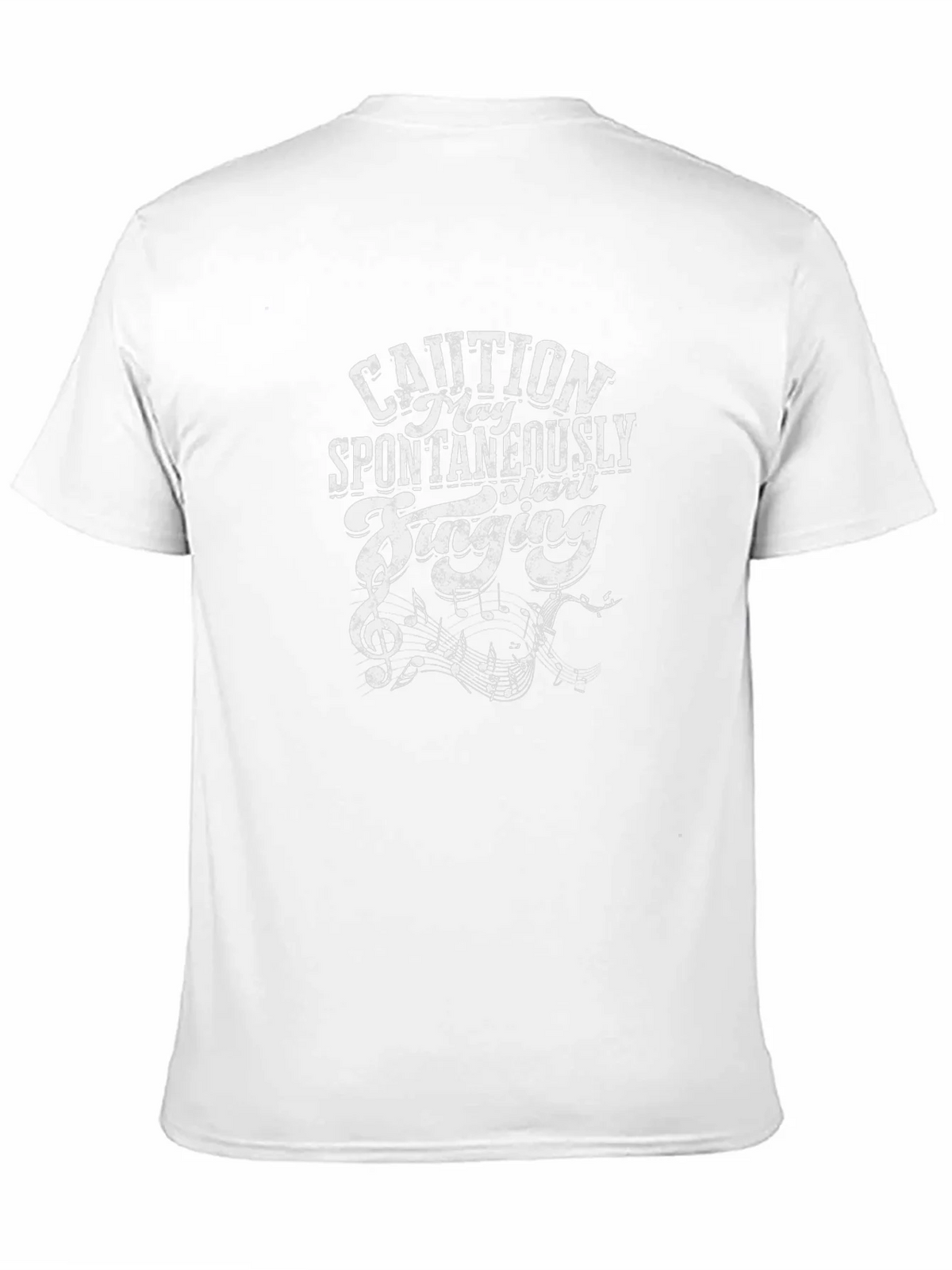 Caution Spontaneously Singing Graphic Tee - Black product image 2