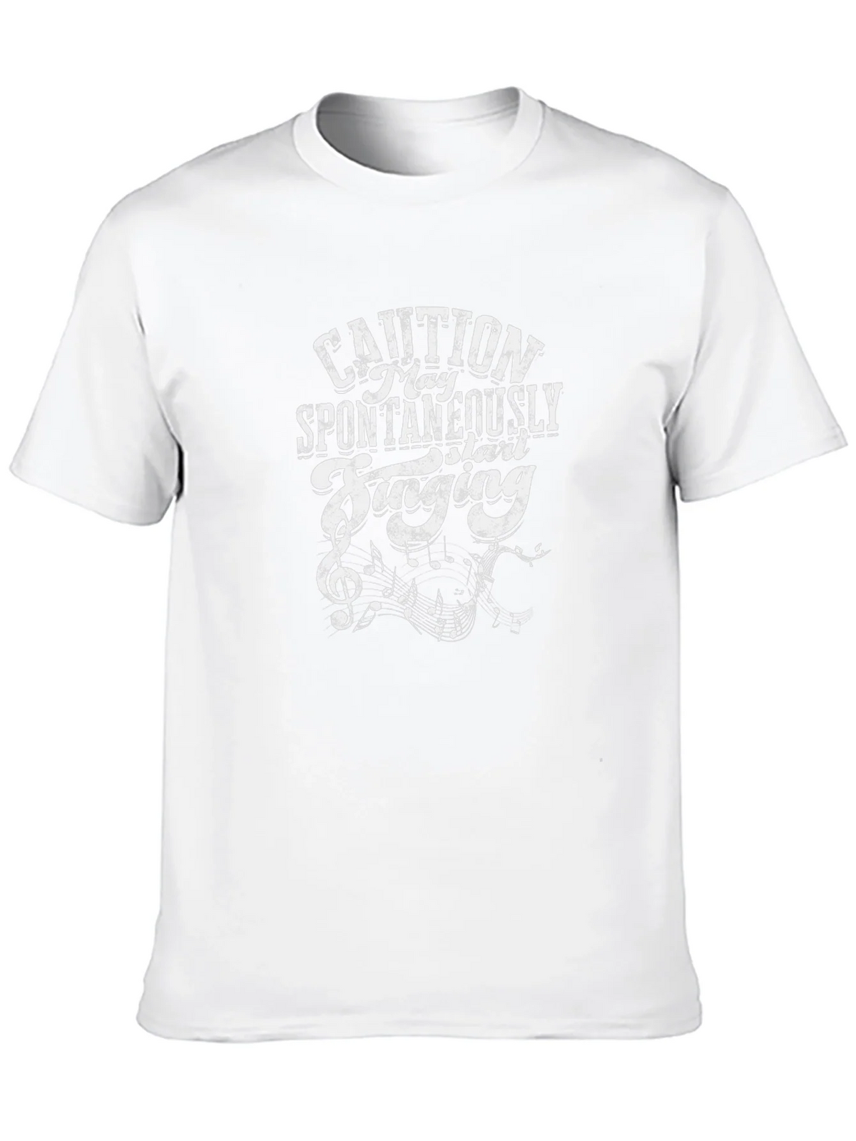 Caution Spontaneously Singing Graphic Tee - Black product image 12
