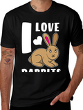 I Love Rabbits T-Shirt Cute Bunny Tee product image 1