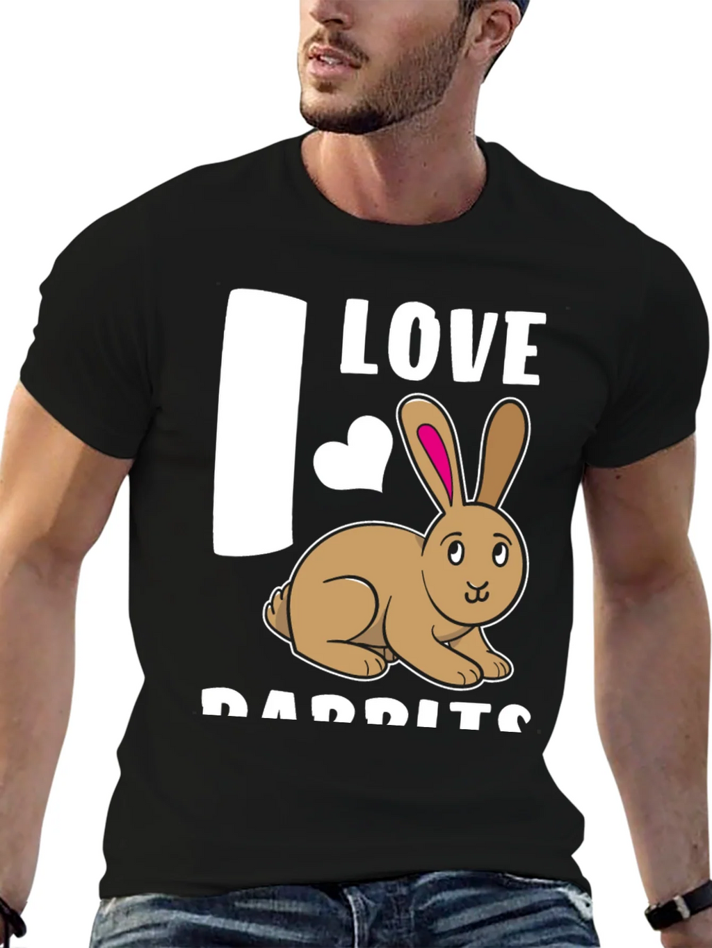 I Love Rabbits T-Shirt Cute Bunny Tee product image 9