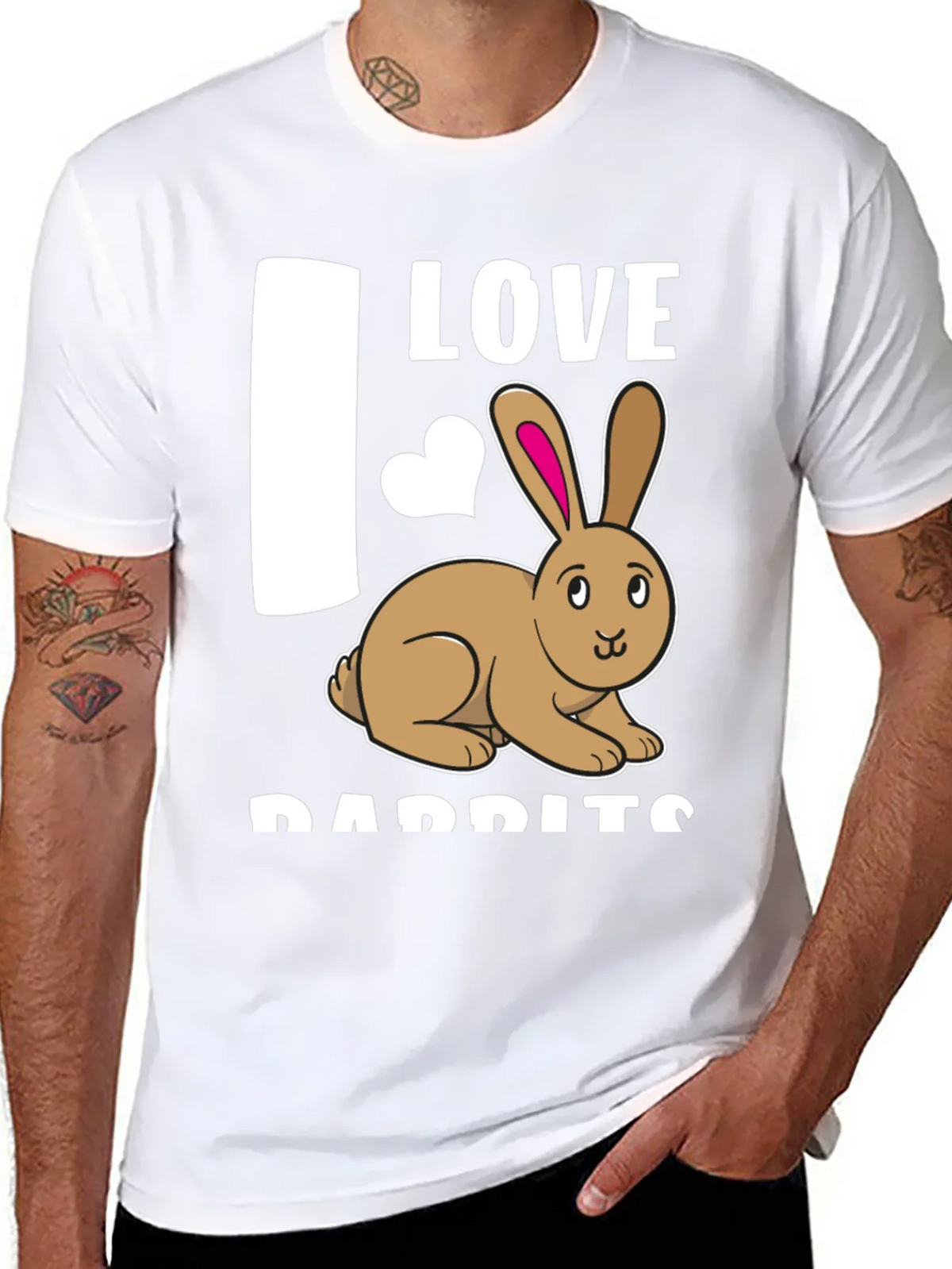 I Love Rabbits T-Shirt Cute Bunny Tee product image 10