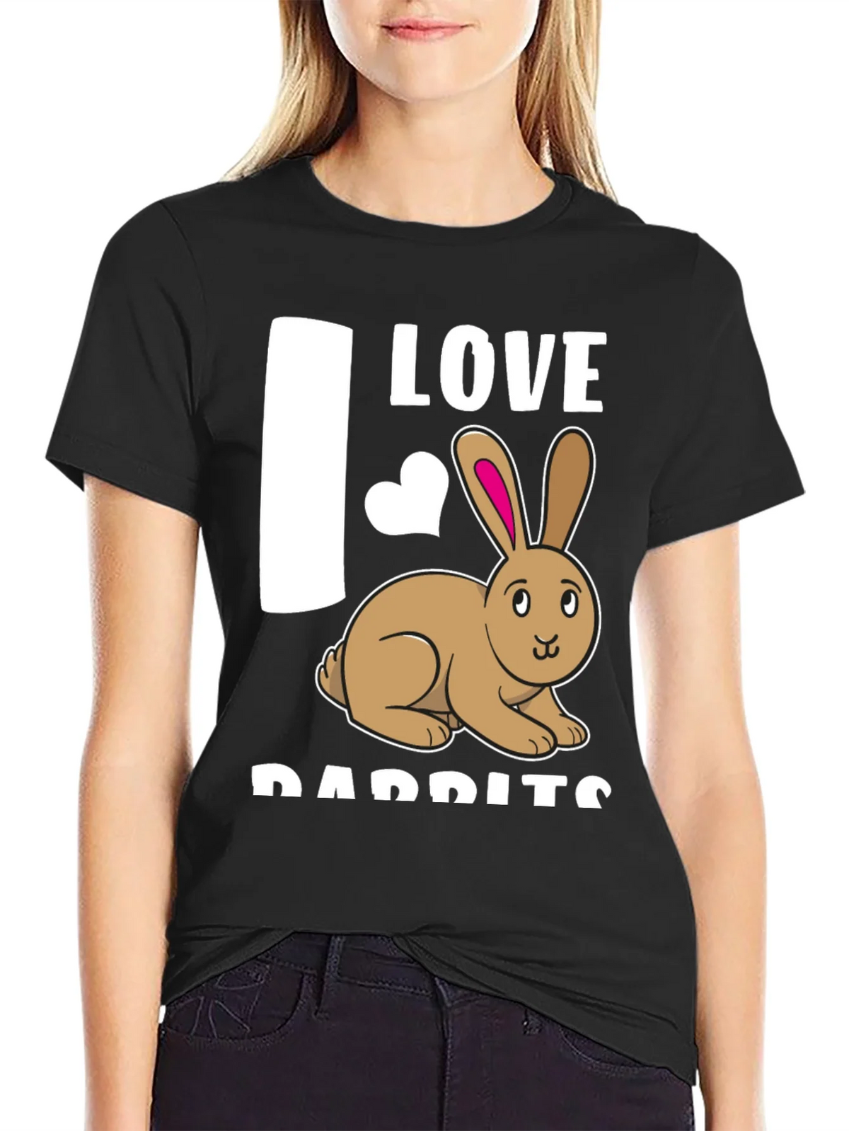 I Love Rabbits T-Shirt Cute Bunny Tee product image 5
