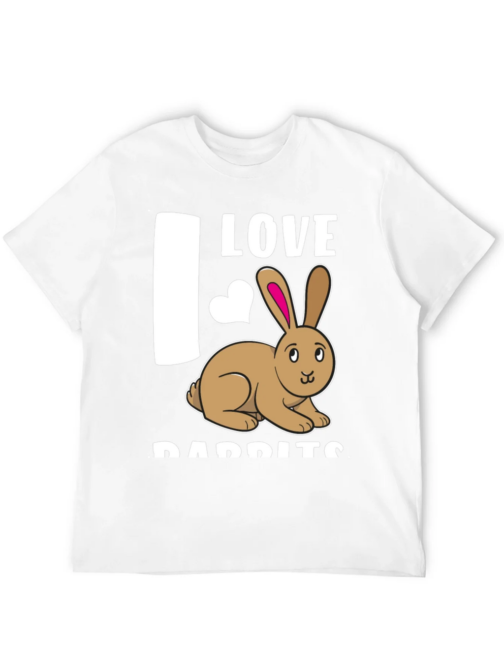I Love Rabbits T-Shirt Cute Bunny Tee product image 3