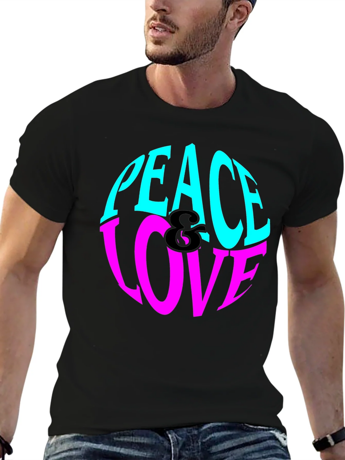 Peace & Love Graphic Tee - Retro Style product image 9