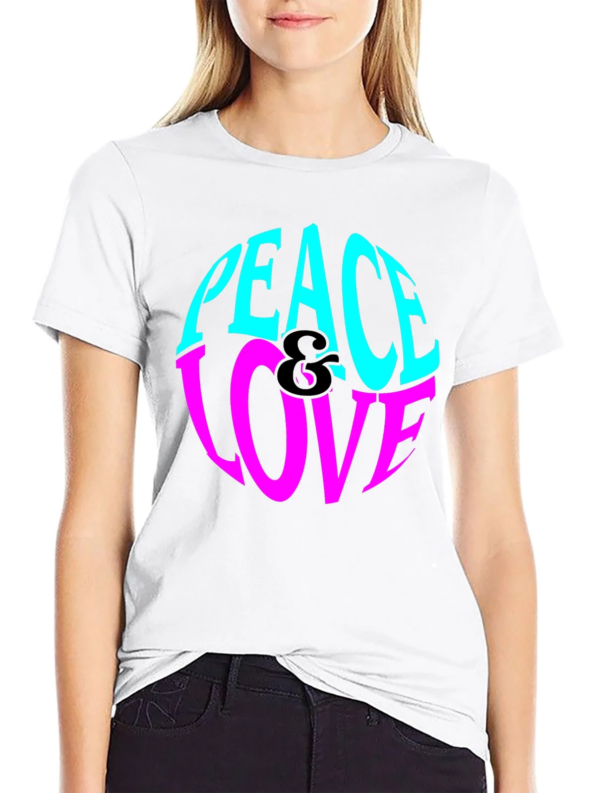 Peace & Love Graphic Tee - Retro Style product image 11