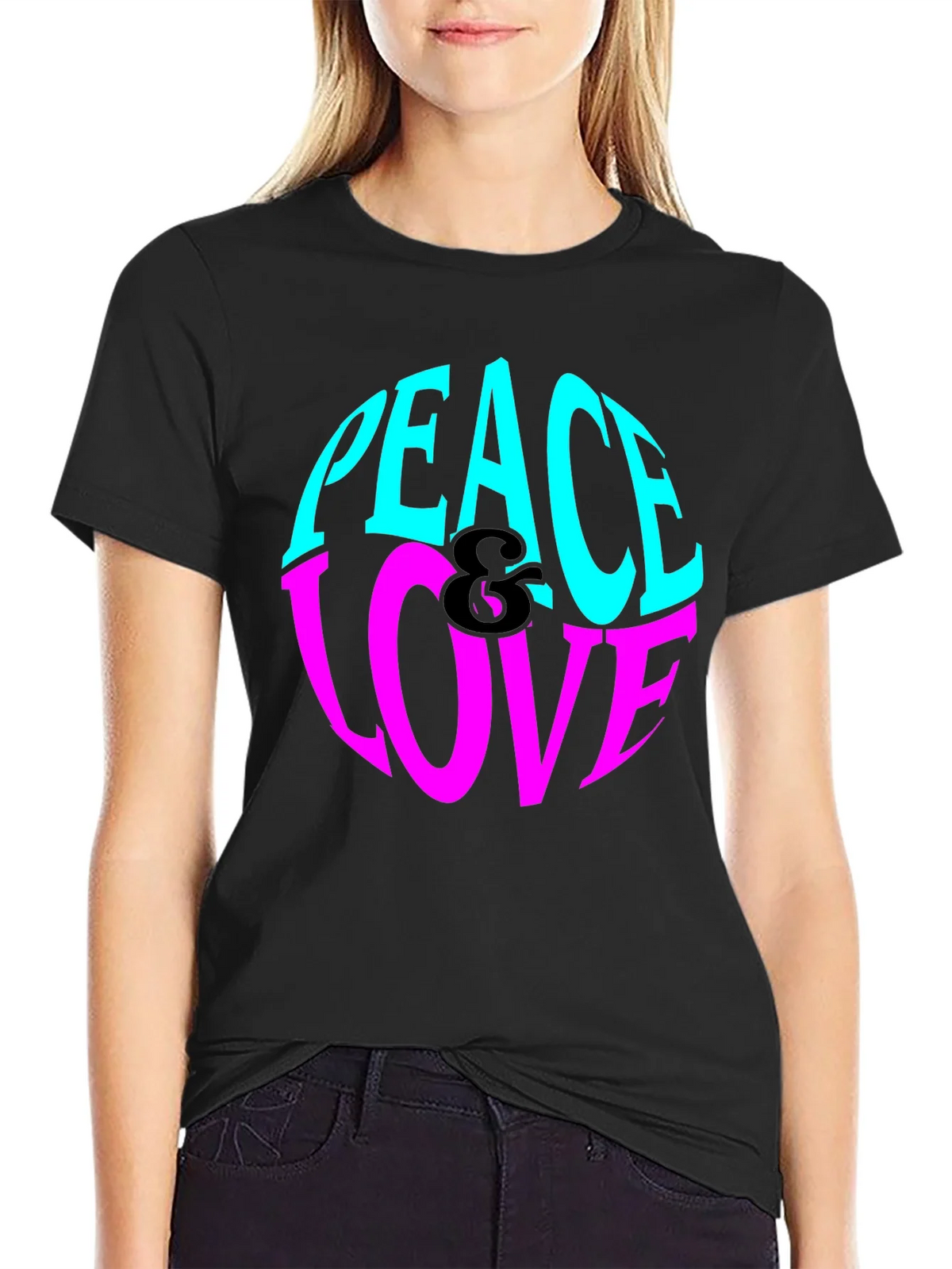 Peace & Love Graphic Tee - Retro Style product image 5