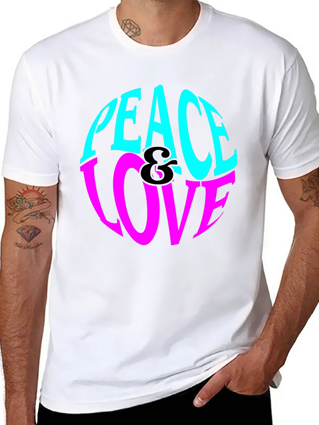Peace & Love Graphic Tee - Retro Style product image 10